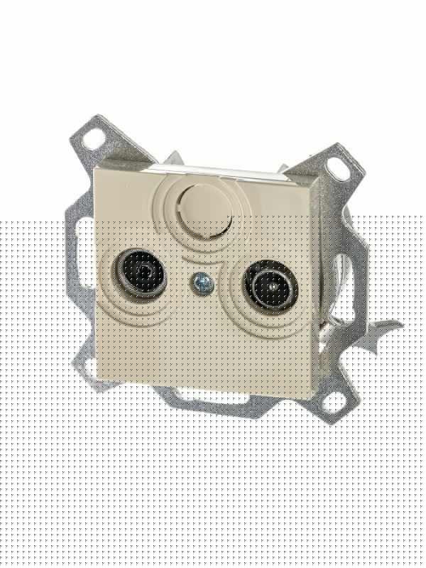 Розетка телевизионная проходная TV/R Levit 7дБ сл. кость ABB 2CHH083607A6017