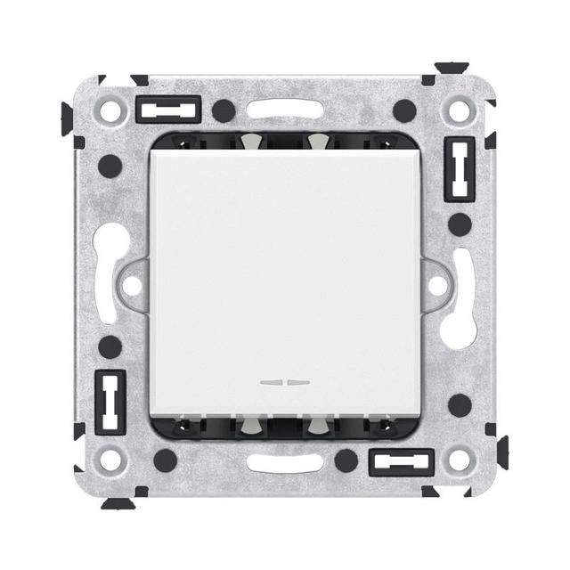 Переключатель 1-кл. 2мод. СП Avanti "Белое облако" 16А IP20 бел. DKC 4400113