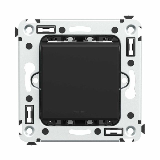 Выключатель 1-кл. СП Avanti "Черный матовый" DKC 4412103