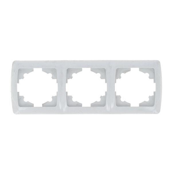 Рамка 3-м СП Мадрид горизонт. бел. EKF EIM-G-303-10