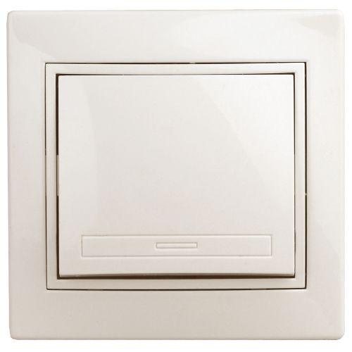 Выключатель 1-кл. СП Plano 10А IP20 1-101-02 250В сл. кость Intro Б0053722