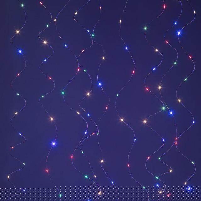 Гирлянда светодиодная "Занавес" 3х3м 300LED тепл. бел. IP20 220В с пультом USB Эра Б0056000