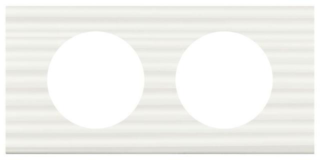 Рамка 2-м Celiane Corian бел. рельеф Leg 069012