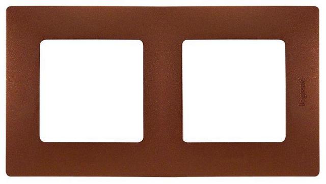 Рамка 2-м Etika какао Leg 672572