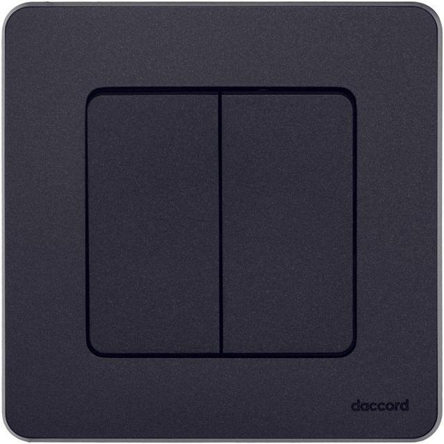 Выключатель 2-кл. Inspiria 10А IP20 250В 10AX механизм антрацит Leg 673623