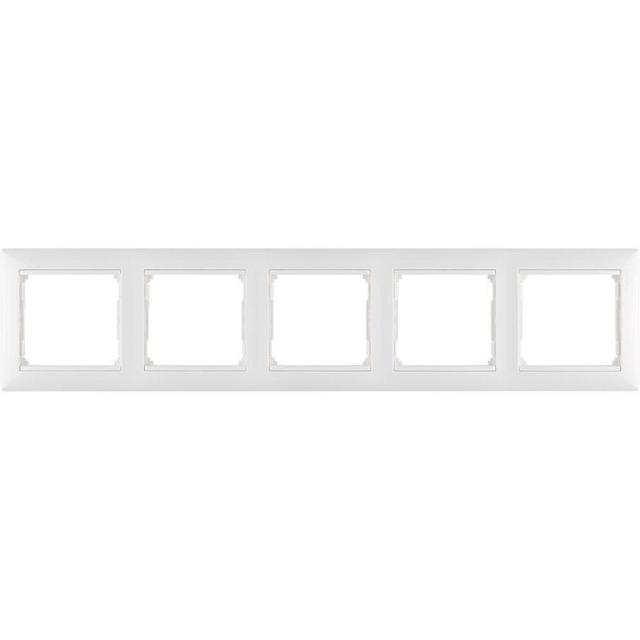 Рамка 5-м Valena горизонт. бел. Leg 774455