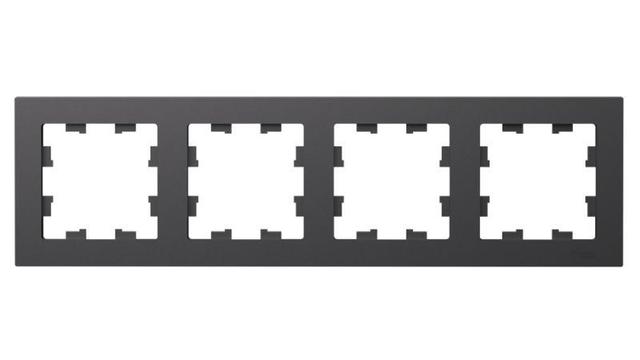 Рамка 4-пост. AtlasDesign универс. базальт SE ATN001404