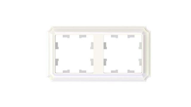 Рамка 2-пост. AtlasDesign Antique универс. жемчуж. SE ATN100402