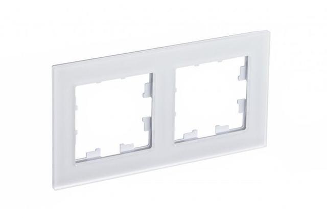 Рамка 2-м AtlasDesign Nature матов. стекло бел. SE ATN330102