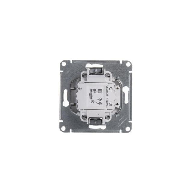 Выключатель карточный 1-кл. 1мод. СП Glossa 10А IP20 (сх. 6) механизм бел. SE GSL000169