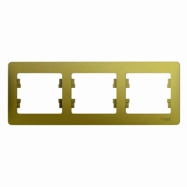 Рамка 3-м Glossa горизонт. фисташк. SE GSL001003