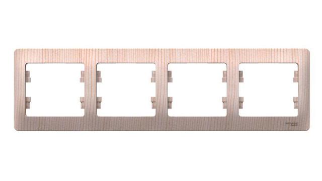 Рамка 4-пост. Glossa горизонт. сосна SE GSL001504