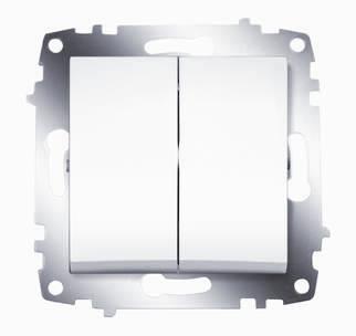 Выключатель 2-кл. 1мод. СП Cosmo 10А IP20 механизм бел. ABB 619-010200-202