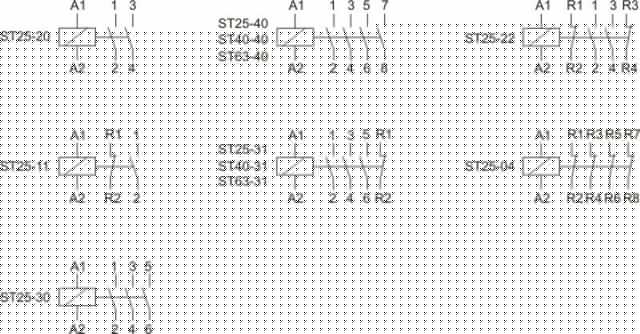 Контактор модульный ST-25-40 4НО 4Вт 2мод. монтаж на DIN-рейку F&F EA13.001.003