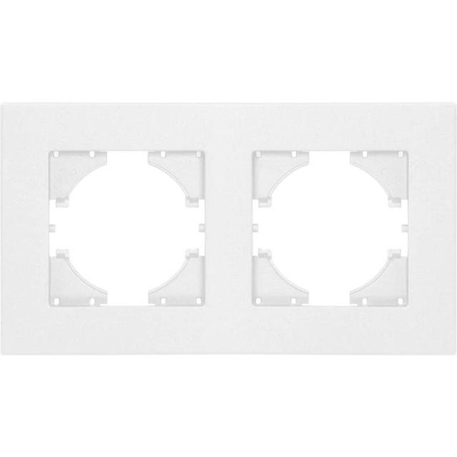 Рамка 2-местн. City бел. матов. GUSI С1112-041