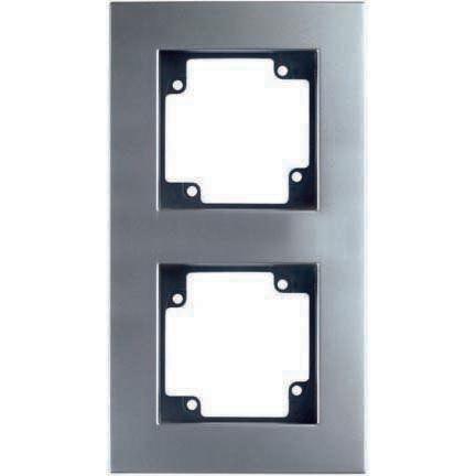 Рамка 2-м City матов. сер./темн. сер. GUSI С512-004-009