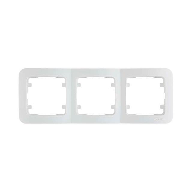 Рамка 3-м Lillium горизонт. бел. Makel 71013