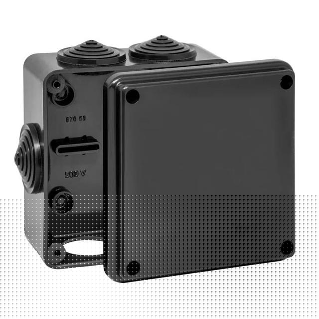 Коробка распределительная ОП 100х100х50мм УХЛ1 IP54 черн. Ruvinil 67050Ч