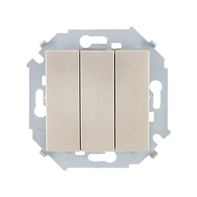 Выключатель 3-кл. СП Simon 15 10А IP20 250В винтов. зажим механизм шампань Simon 1591391-034