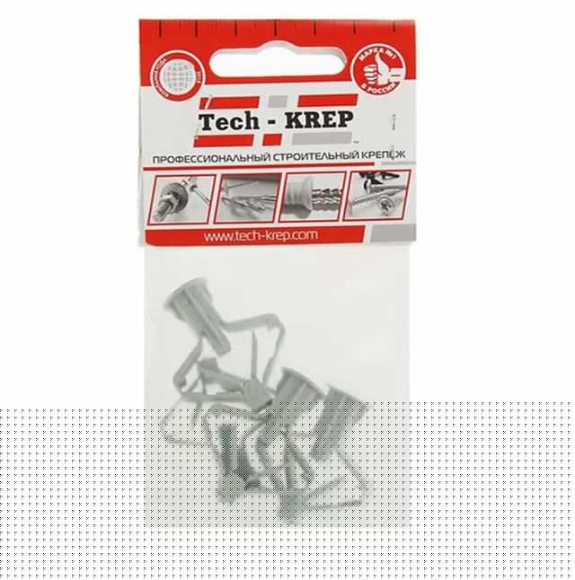Дюбель (анкер) Бабочка полипропилен 10х50 (уп.4шт) Tech-KREP 111488
