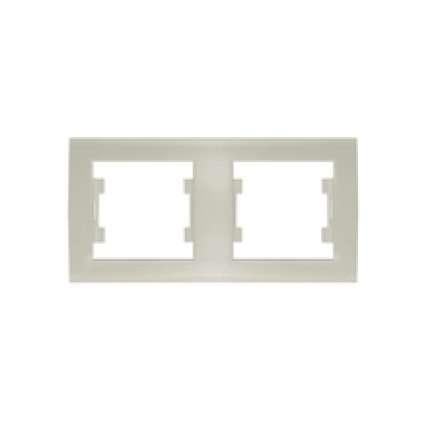 Рамка 2-м Бриллиант горизонт. сл. кость UNIVersal 7948684