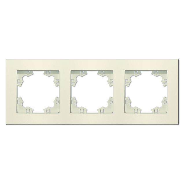 Рамка 3-м Афина универс. сл. кость (ivory) Universal A0045-I